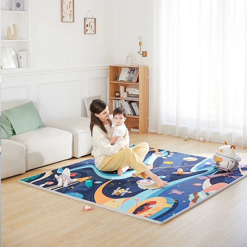 아동용 EPE 아기 놀이 매트, 발달 매트, 아기 방 크롤링 패드, 접이식 카펫 매트, 1cm 두께
