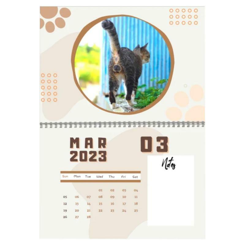 Katzen Buttholes Bälle Kalender Neue 2023 Tier Katze Kalender Hause Wohnzimmer Dekoration Neue Jahr Weihnachten Geschenke Für Katze Liebhaber