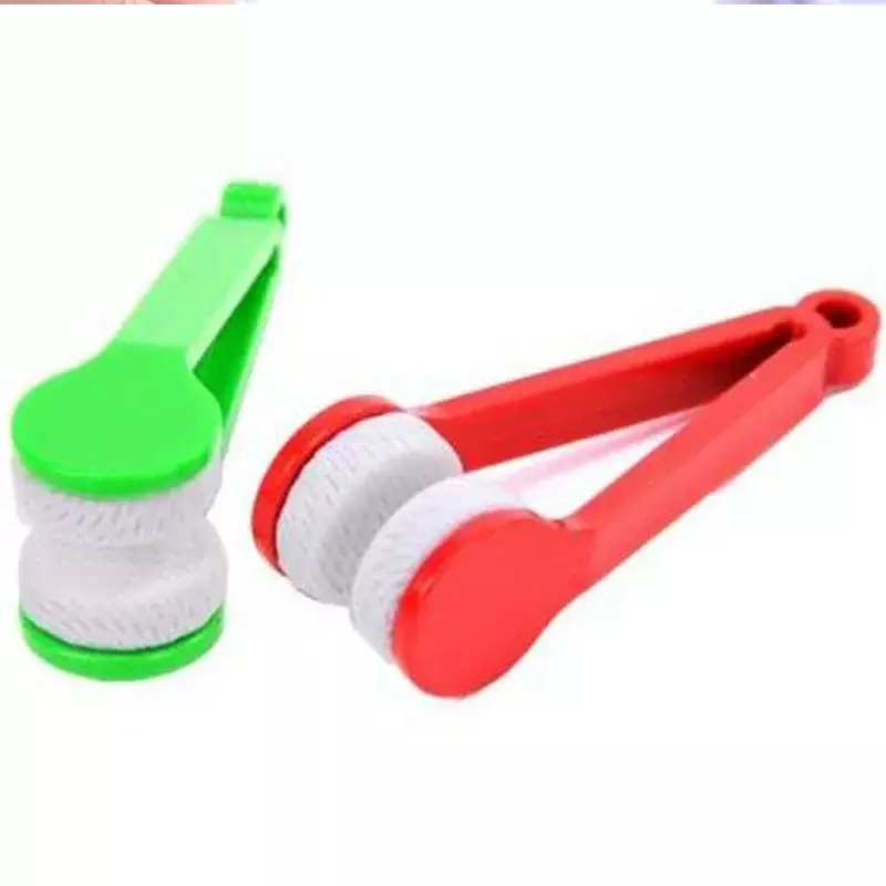 1/5Pcs Portable Glasses Brush Two-side Microfiber Spectacles Cleaner Glasses Cleaning Rub Cleaner Eyeglass Cleaner Brush Tools