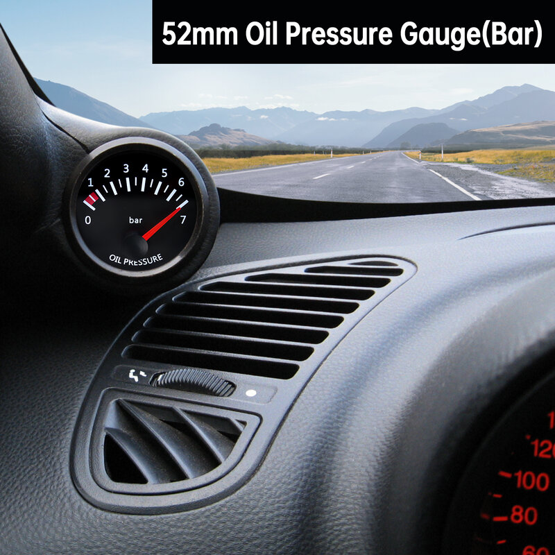 Medidor de temperatura de Gas de escape Universal para coche, medidor de temperatura Ext con Sensor EGT, 52mm, 2 pulgadas, 300 ~ 1300 Celsius, 12V