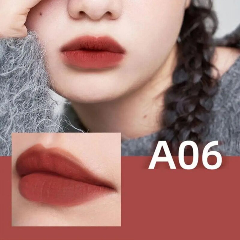 6 Farben matte Lippen glasur natürliches Make-up-Tool lang anhaltender Lip gloss befeuchten wasserdichten Samt Lippenstift Mädchen
