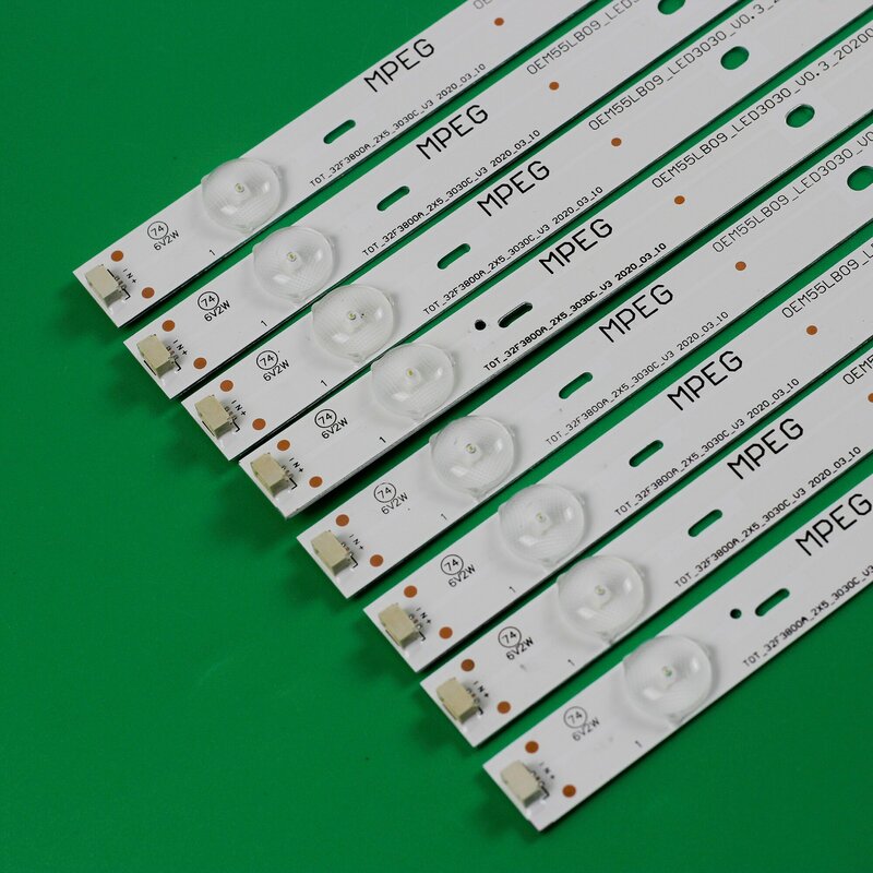 Tira LED para L55S3900, 55FS3750-B, D55A710, LVF550CS0T, T8-55D2730B, OEM55LB09 _ LED3030, TOT _ 32F3800A, 8PCs