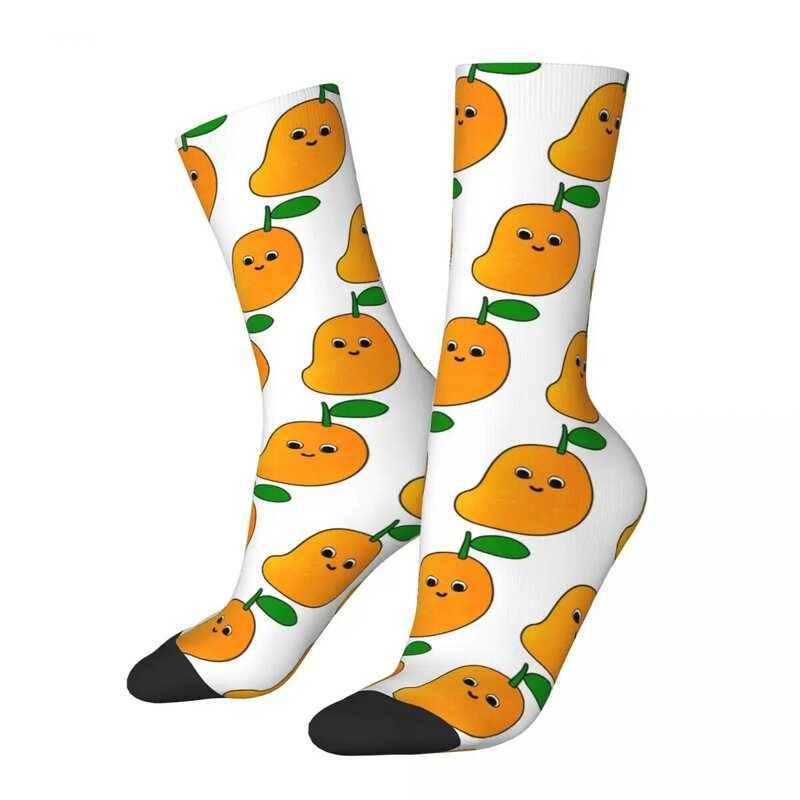 Happy Mango Socken Harajuku super weiche Strümpfe die ganze Saison lang Socken Zubehör für Unisex Geschenke