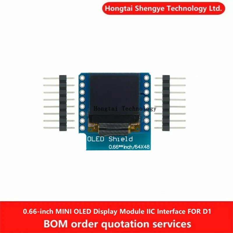 Modulo Display OLED da 0.66 pollici interfaccia LCD IIC/I2C per MINI Display D1