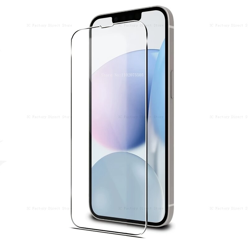 9H Hardness Anti-Fingerprint Screen Protector With Tempered Glass For IPhone14 13 12 11 Pro Max Xs Max XR X 7 8 14 Plus SE2 SE3