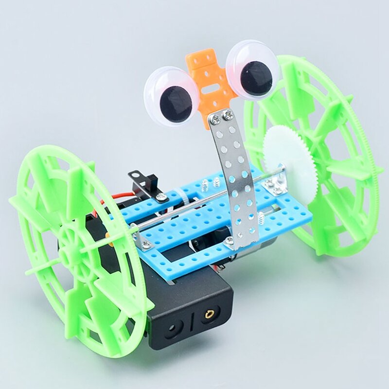 Kit perakitan elektronik untuk anak-anak DIY STEM mainan 2 roda keseimbangan sepeda DIY percobaan sains proyek untuk anak laki-laki dan perempuan-Drop Ship