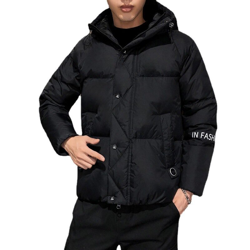 Men Harajuku Colorful Bubble Coat Winter Jacket 2024 Mens Streetwear Hip Hop Parka Korean Yellow Black Clothes Puffer Jackets