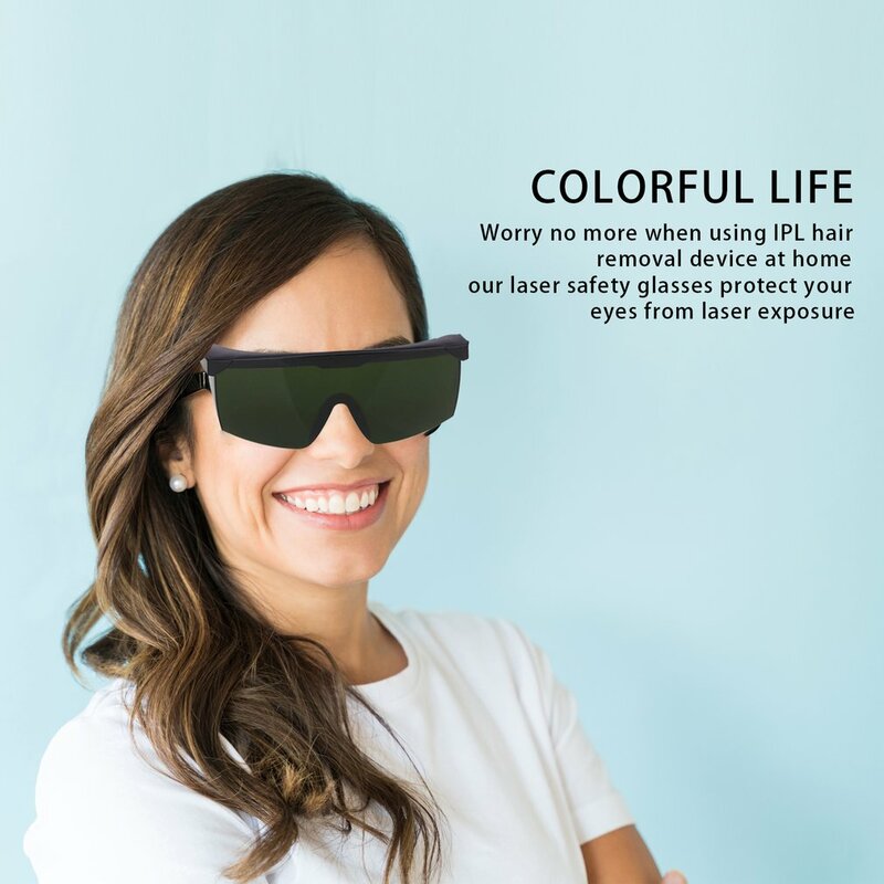 Laser Veiligheidsbril Oogbescherming Voor Ipl/E-Licht Ontharing Veiligheid Beschermende Bril Lichtgewicht Universele Goggles Eyewear