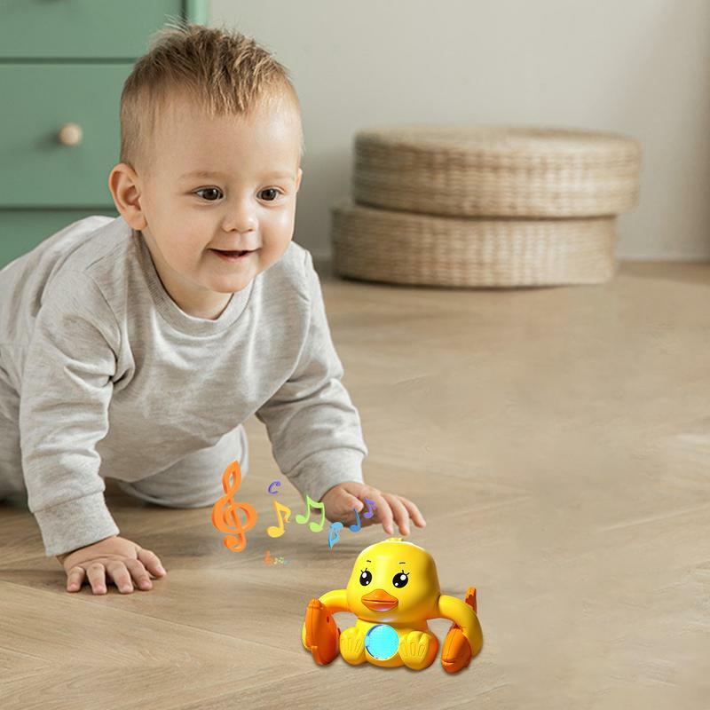 Muzyka zabawki do raczkowania kształt zwierząt rozwojowe pełzające zabawki ćwiczenia wyczucie kierunku zabawka dla malucha do pokoju dziecięcego w sypialni
