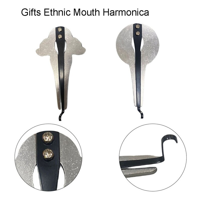 Portable Jaw Harp Jews Harp Ethnic Mouths Russian Musical Harmonica Beginner Gift Stringed Compact Circular harmonica part