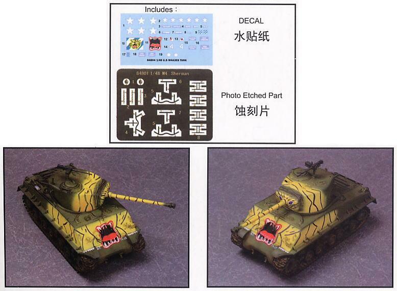 Hobby boss us m4a3e8 guerra coreana coreia guerra incl. Peças gravadas modelo kit 1:48 84804