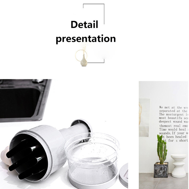 With Container Onion Handheld White. Garlic Nut For Seasoning Diswasher Vegetable Safe Processor Professional Food Chopper