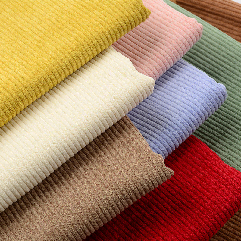 Corduroy fabric velvet strip flannelette shirt coat sweater fabric solid color Velvet Fabrics Apparel Fabrics & Textiles