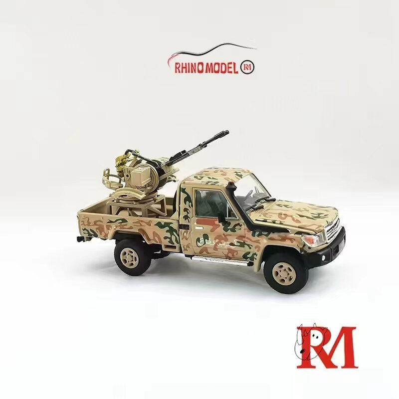 ** Pra-order ** Rhino Model 1:64 LC79, mobil Model Diecast truk pickup tentara