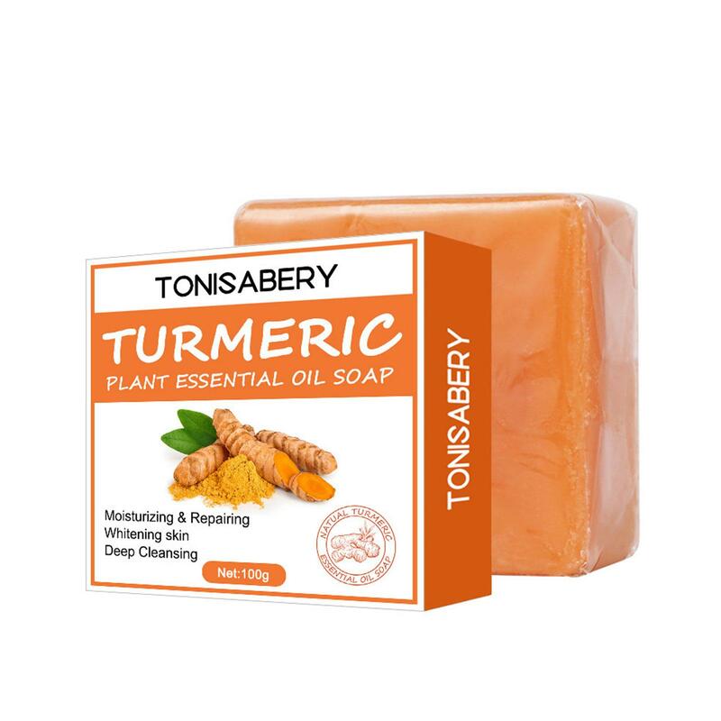 Turmeric Cream Whitening Soap Natural Radiant Skin Smoothing Reduction Handmade Soap Acne Wrinkles And Scars Dark Facial Sp U1Z9