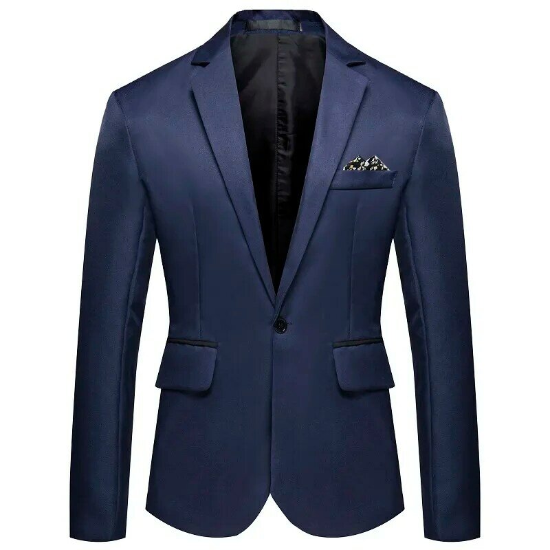 8 colori! Abito da uomo Business Casual No Iron Single Row Single Button Split Collar Wedding Party Coat Slim Fit Office Blazer