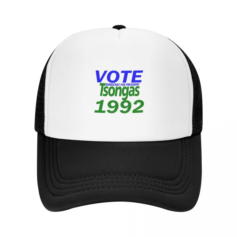 Vote for tsongas 1992หมวกแก๊ปเบสบอลหมวกม้าหมวกแก๊ปหมวกแก๊ปหมวกกันแดดสำหรับเด็กผู้หญิงเอาท์เล็ทชายหาดของผู้ชาย