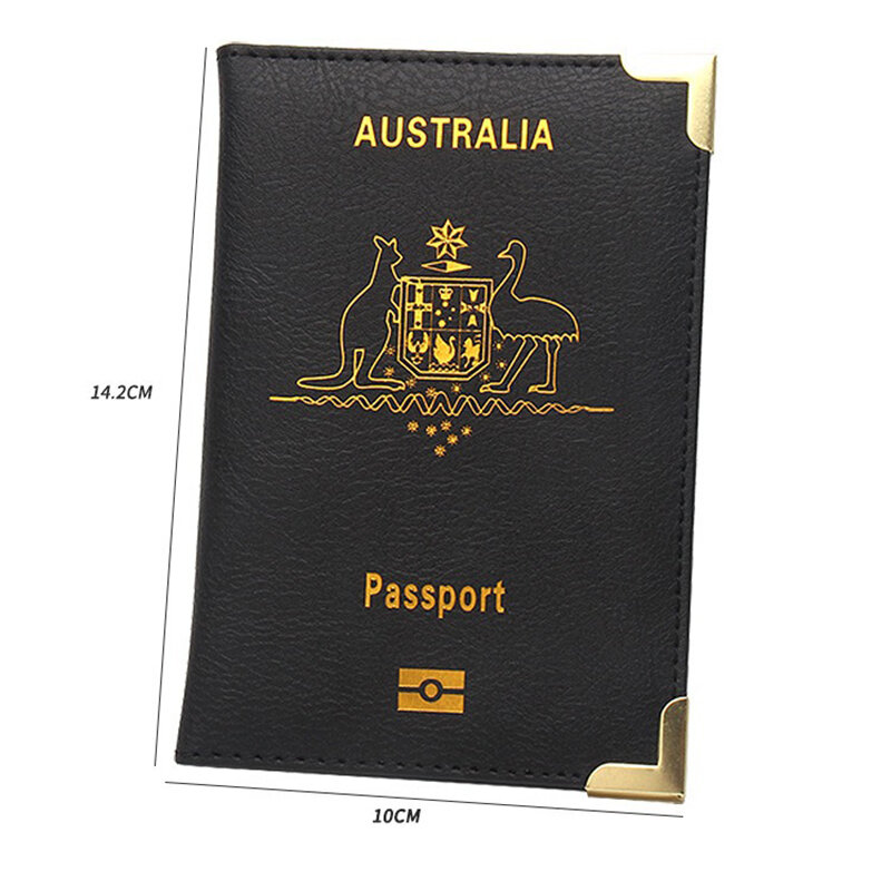 Australia Travel Passport Cover for Women, Passport Holder Case, Protector Wallet, Pink, Australia