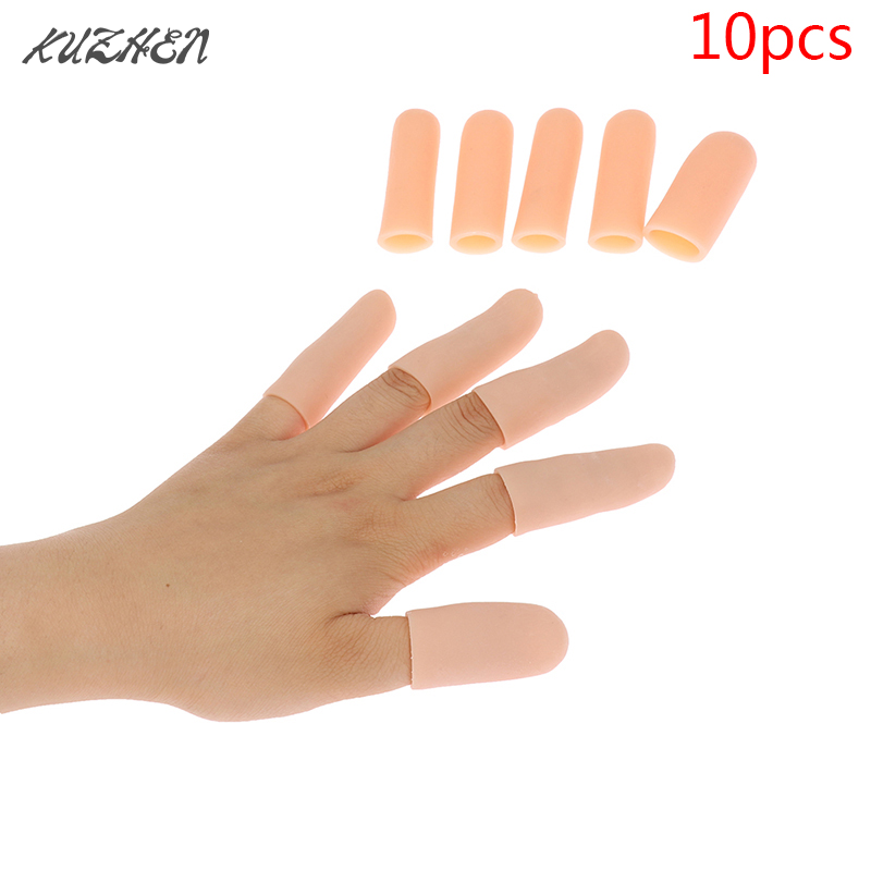 10 pz/set tubo in Gel di Silicone fasciatura per le mani protezione per le dita sollievo dal dolore tappo per il pollice