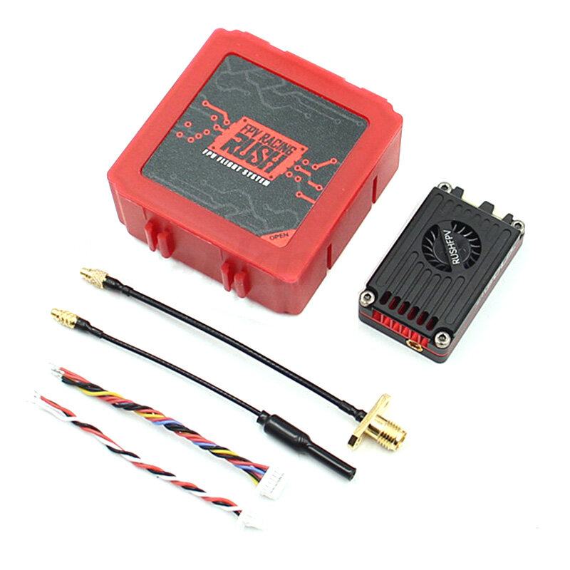 RUSH TANK MAX SOLO 5.8GHz 2.5W High Power 48CH VTX Video Transmitter with CNC shell for RC FPV Long Range Fixed-wing Drones DIY