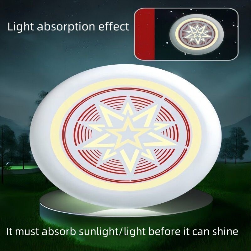Children's glow-in-the-dark safe Soft Frisbee hand toss can swing foam light flying saucer outdoor sports Outdoor toys for boys