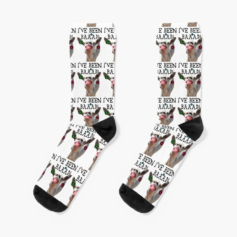 Забавная Рождественская коза, Непослушный Список носки, подарок на Рождество туристические ботинки женские носки мужские