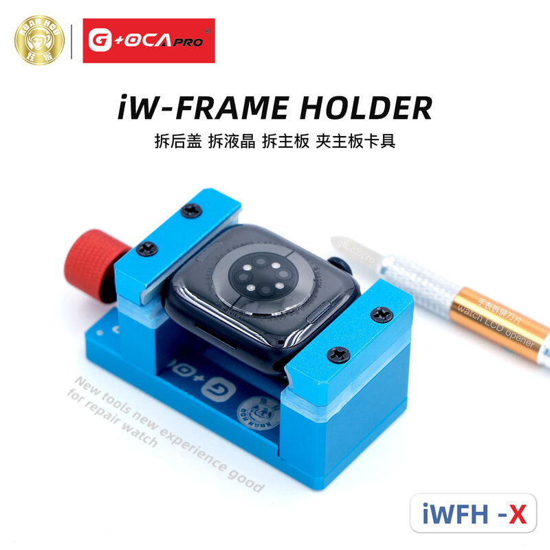 IW-Frame Holder GO-011 Watch, dudukan bingkai untuk Apple iWatch S1-S8, penutup kerangka belakang baterai bongkar pasang