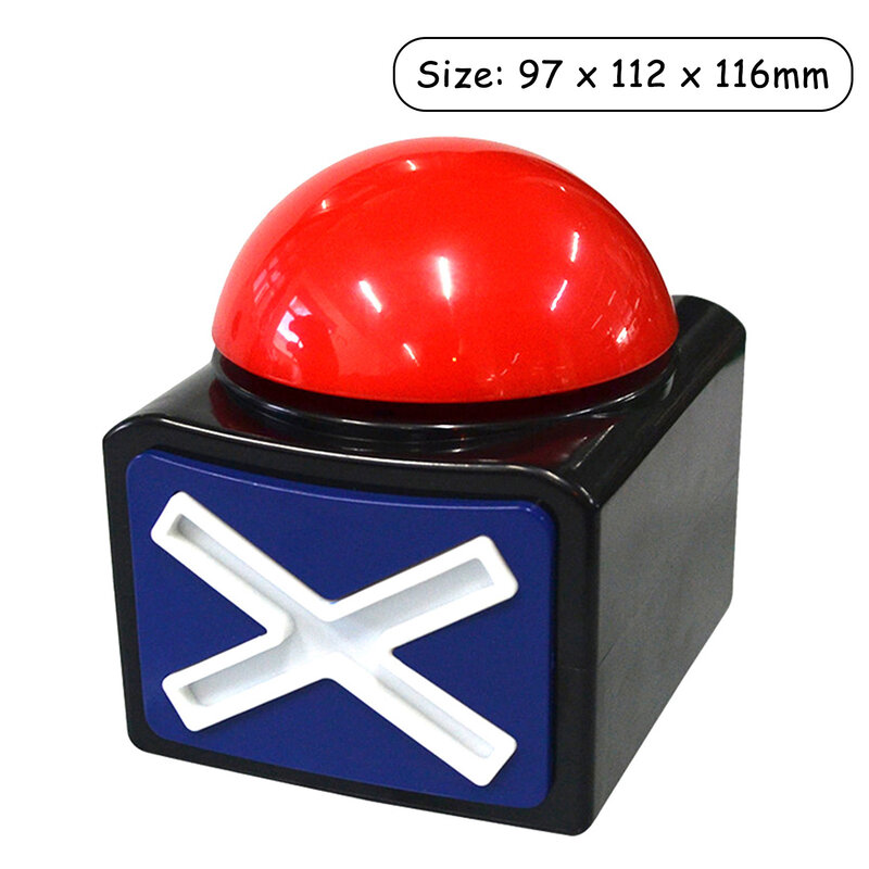 Caja de botón de alarma con luz de sonido para adultos, adolescentes, niños y niñas, juego de Zumbador