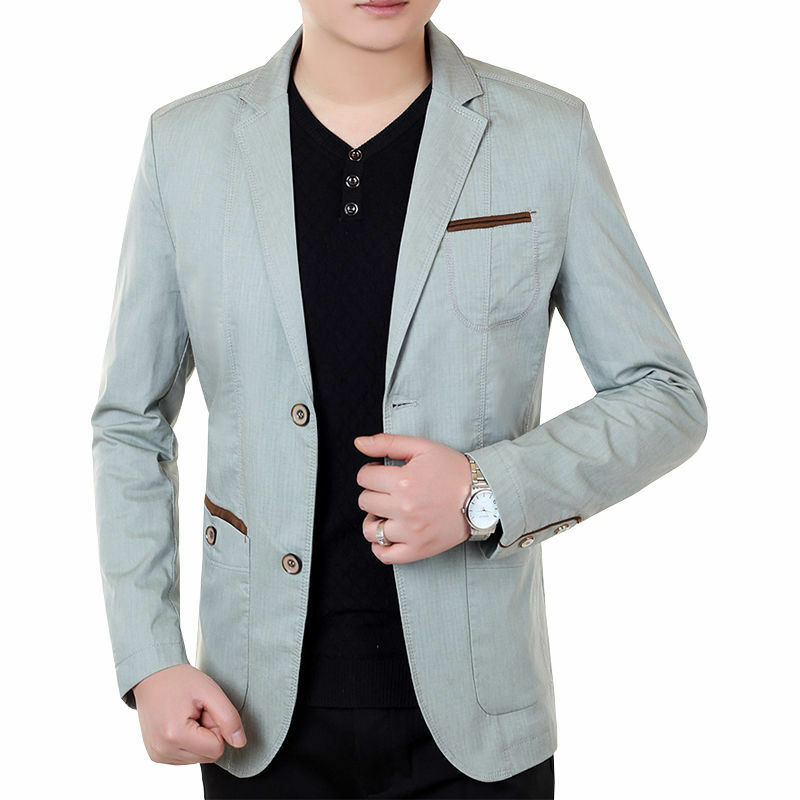 Jaqueta de terno casual de negócios monocromática masculina, blazers finos, roupas masculinas, primavera, outono, novo, 2022
