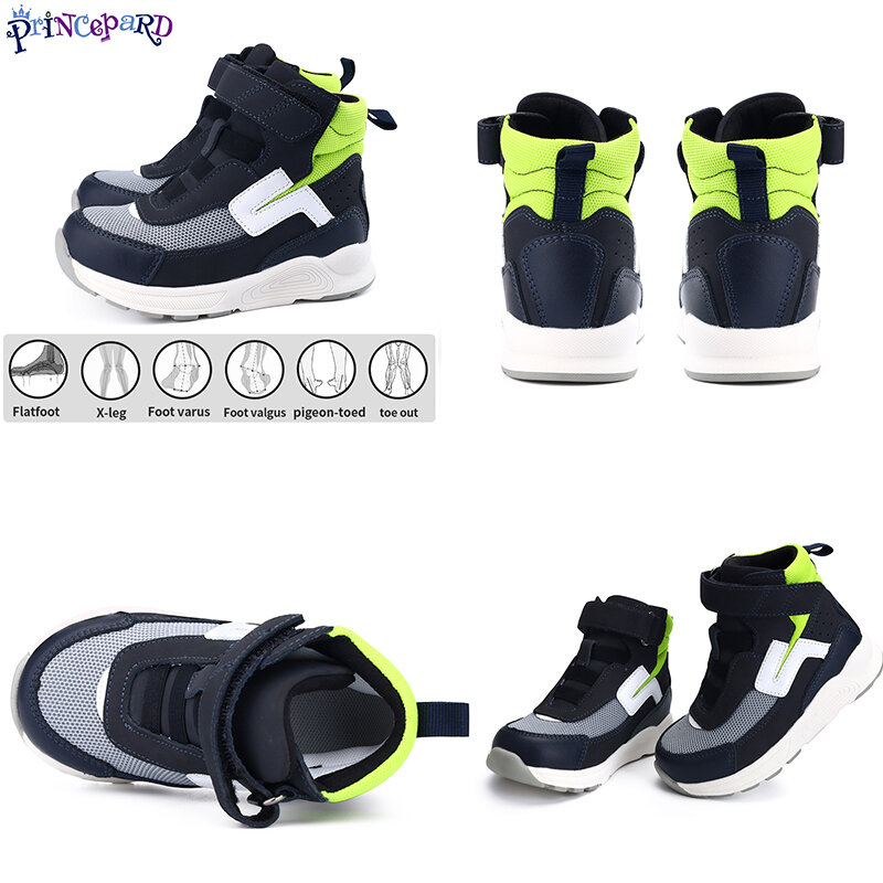 Orthopädische Korrigierende Schuhe für Kinder und Kleinkinder, kinder High Top Stiefel mit Ankle und Arch Unterstützung für Verhindern Zehenspitzen Walking