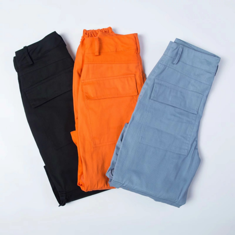 Pantalones cargo holgados para mujer, pantalones de novio, ropa coreana, ropa de escalada, hipster callejero