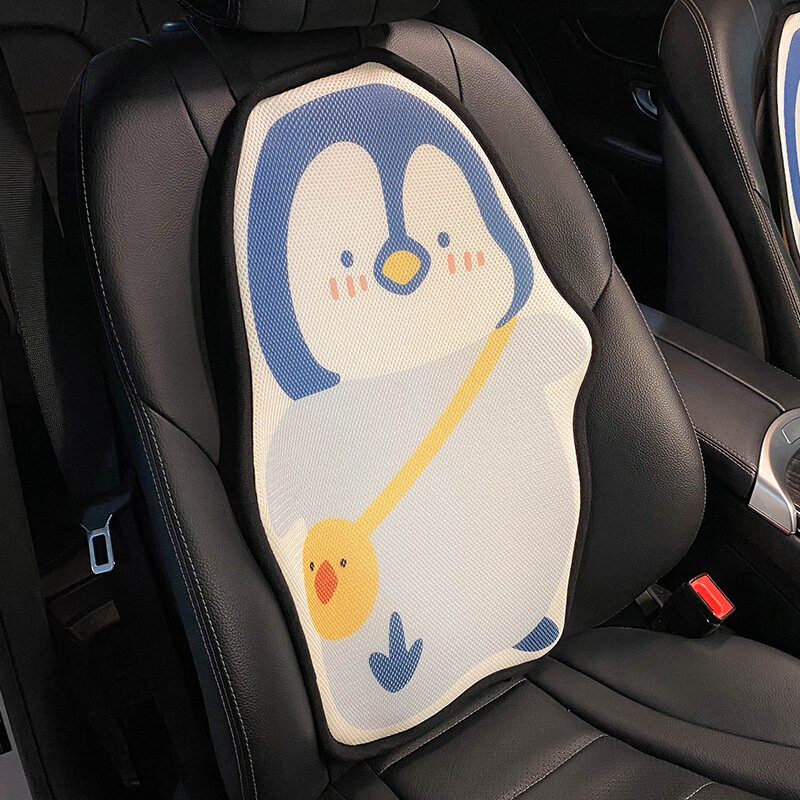 Poduszka na siedzenie samochodu pingwin Cute Cartoon Protector akcesoria samochodowe wnętrze dla kobiet dziewczyna dla Bmw Mini Toyota Lada Kia Ford