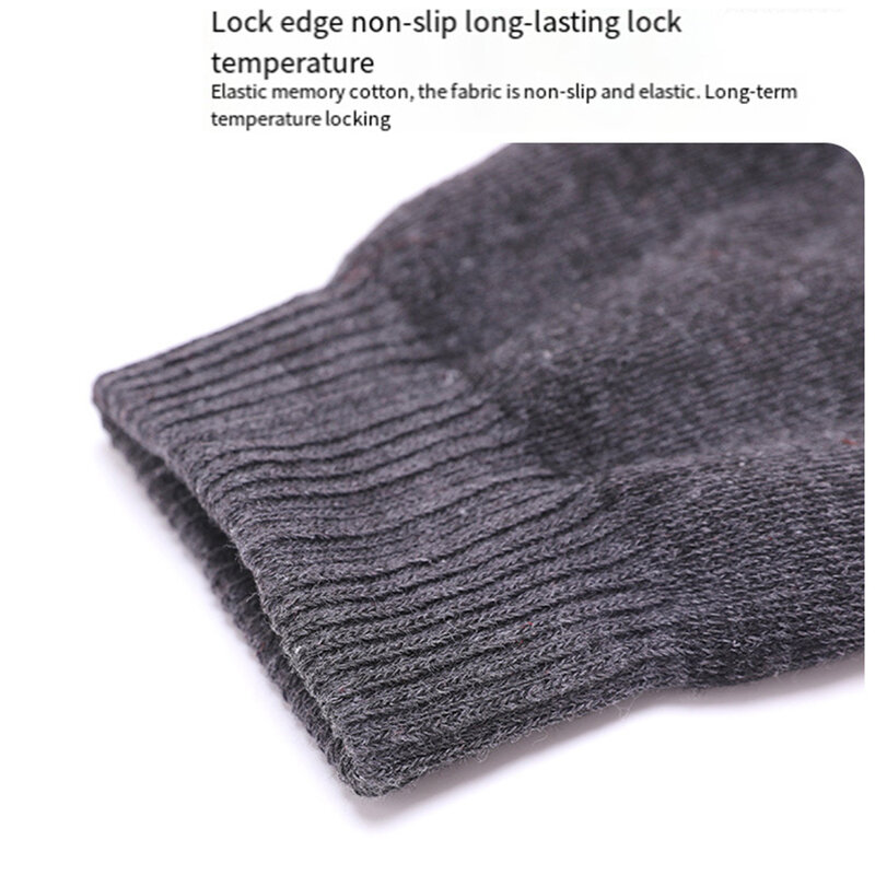 Capa de leggings de tubo longo espessado sobre o joelho, almofadas de perna quentes, tubo confortável, monocromático, aquecedor de perna, inverno