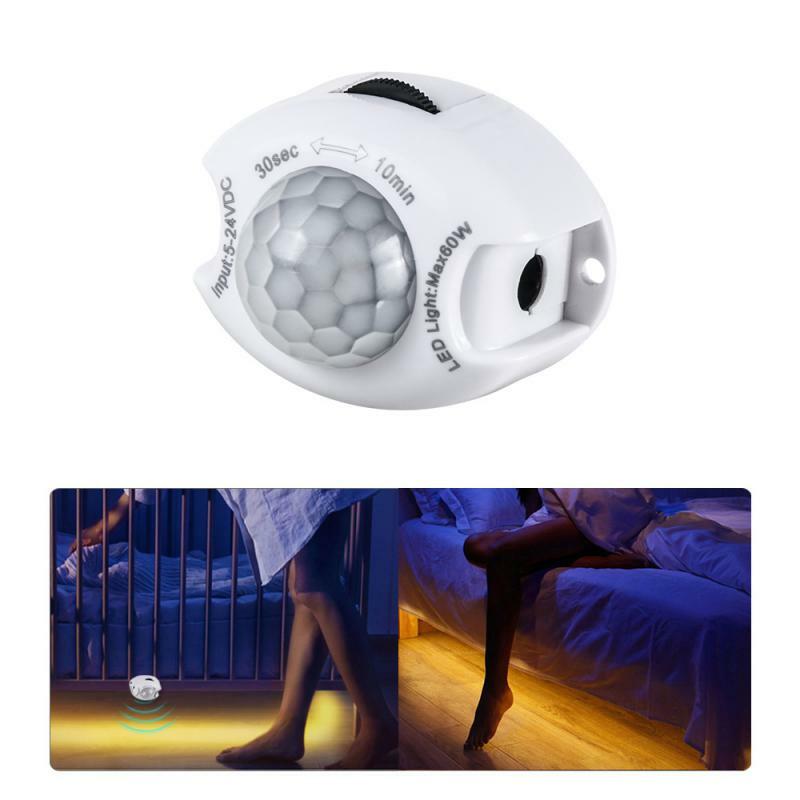 Mini Smart Home LED قطاع ضوء وحدة ، Pir استشعار الحركة ، كاشف الحركة ، ضوء الشريط ، 1 إلى 5 قطعة