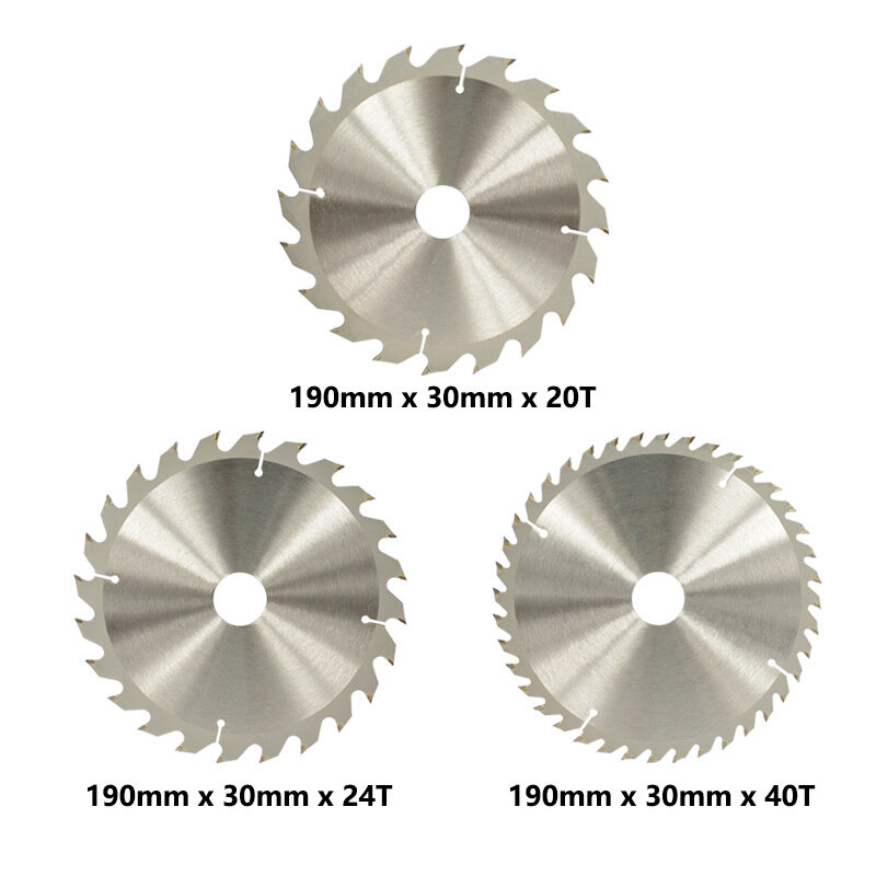 1pcs Circular saw blade 190mmx30x20T/24T40T hard alloy saw blade for wood cutting TCT wood cutting disc woodworking tool