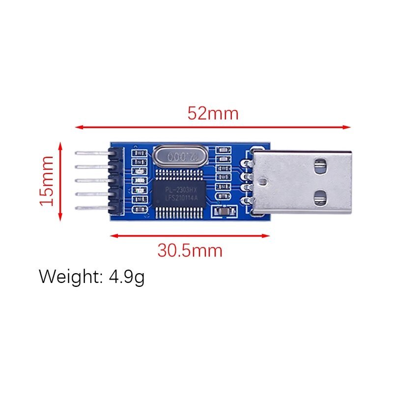 PL2303 Módulo adaptador USB a RS232 TTL, convertidor USB TTL, módulo UART CH340G CH340, interruptor de 3,3 V y 5V