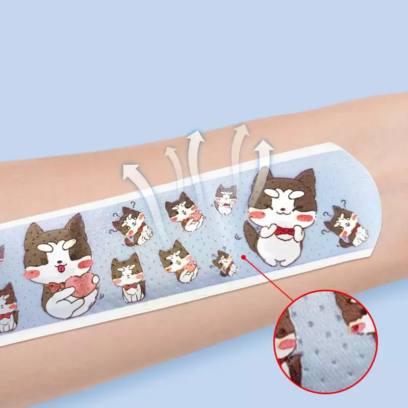 Band-aid impermeável unicórnio dos desenhos animados para crianças, bandagem de gesso autoadesiva, ferida respirável e remendo de saúde, primeiros socorros, 120pcs por lote