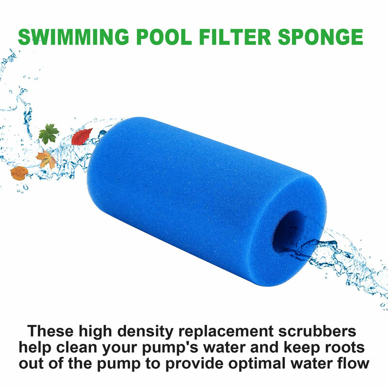 Ensemble d'éponges filtrantes pour Intex Type-A, filtre en mousse réutilisable pour piscine, cartouche lavable, 20.0x10.0x10.0cm, # W0, 3 pièces