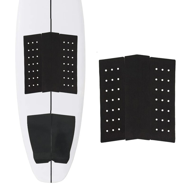 Surfboard Traction Pad 3-Pieces Surf Pads EVA Foam Front Pad Anti-slip Adhesive Grips Surfing Accessories