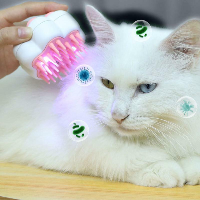 Pettine Spray elettrico per animali domestici massaggiatore spray universale per lo styling dell'artiglio del gatto ricaricabile a forma di artiglio per la rimozione dei peli di animali domestici forniture per la toelettatura