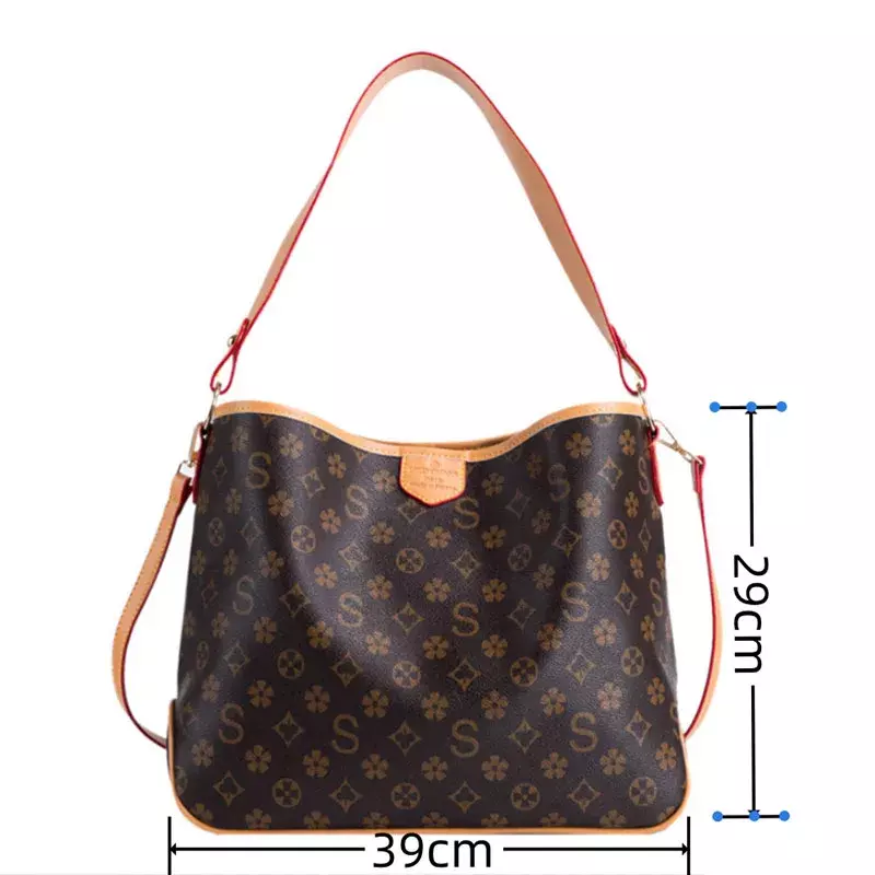 Designer de luxo Crossbody Clutch para mulheres, bolsas de ombro, sacola de viagem, bolsa feminina, 39x29x13cm