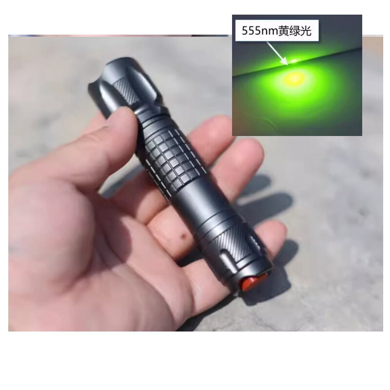 Penunjuk Laser cahaya hijau kuning 555nm modul Laser non-fokus 555T-20