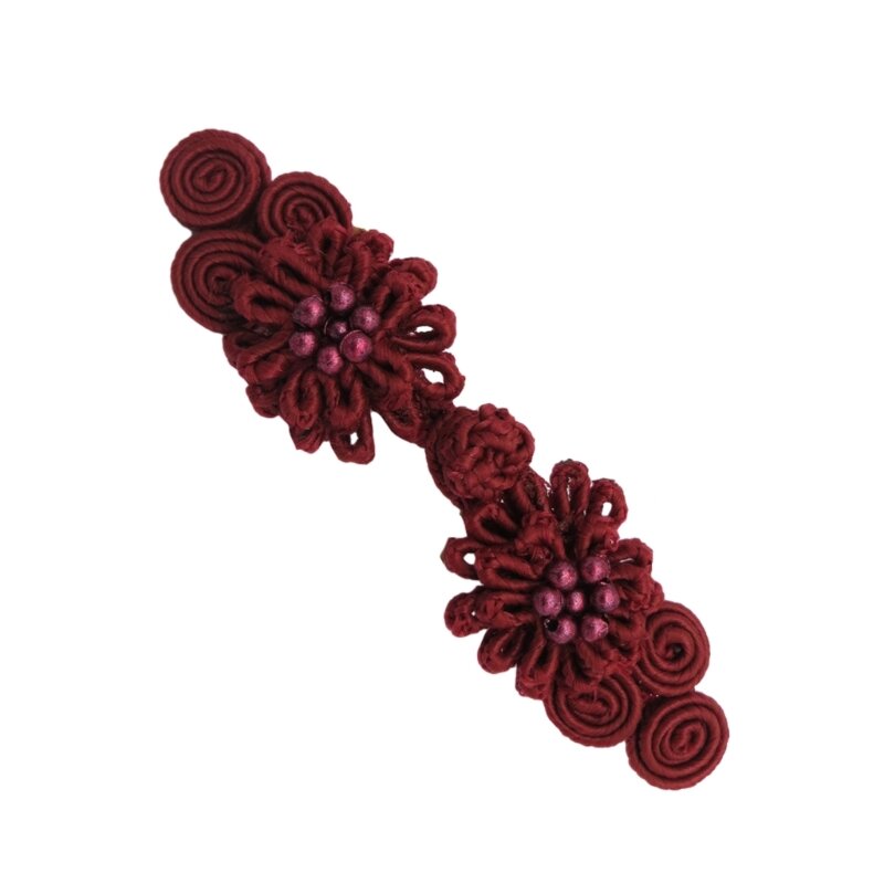 中国の伝統衣装手芸アクセサリー用の花カエルボタン