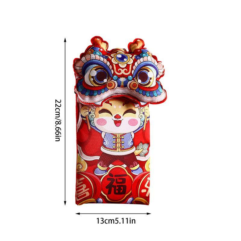 1pcs Chinese Lunar New Year Red Packets Creative Money Bags Red Envelopes Creative Spring Festival Sealed New Year Bag