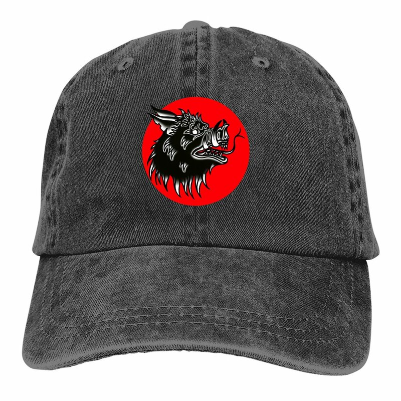 Pure Color Dad Hats Wereboar And A Blood Moon Women's Hat Sun Visor Baseball Caps Pig Animal Peaked Cap