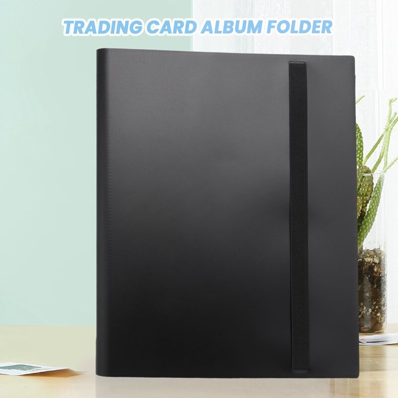 取引カードバインダー、360ポケット付きカードコレクターアルバム、両面、9ポケットページ、取引カードホルダー