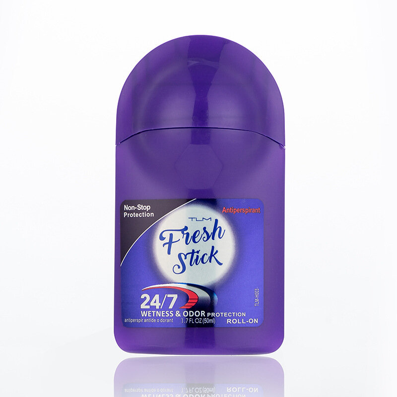 TLM-antitranspirante para homens, frasco roll-on, removedor de odores sudoríparas, desodorante corporal nas axilas, secagem rápida, duradoura, portátil
