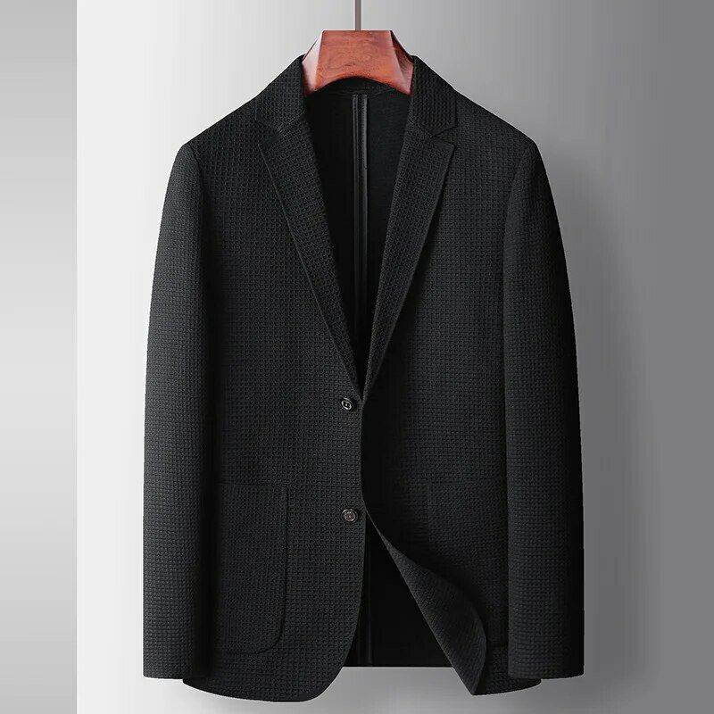 8582-T-Business casual double-breasted blazer