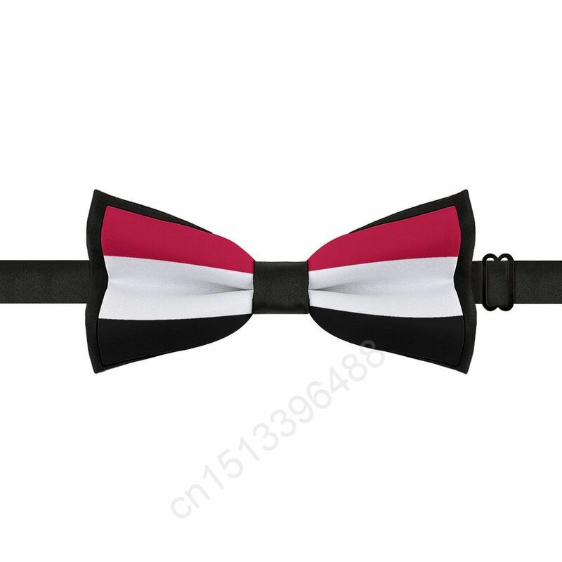 Новый галстук-бабочка из полиэстера с йеменским флагом для мужчин, модные повседневные мужские галстуки-бабочки, галстук-бабочка для свадебной вечеринки