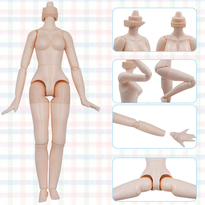 Yummon Blyth Doll 1/6 Bjd Speelgoed Joint Body Wit Glanzend Gezicht 30Cm Met Extra Handen Mode Pop Diy Speelgoed gift Voor Meisjes